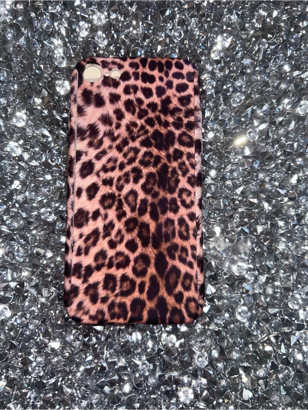 iPhone 5/6/7/8/SE Leopard Print Pink Phone Case - Unbranded